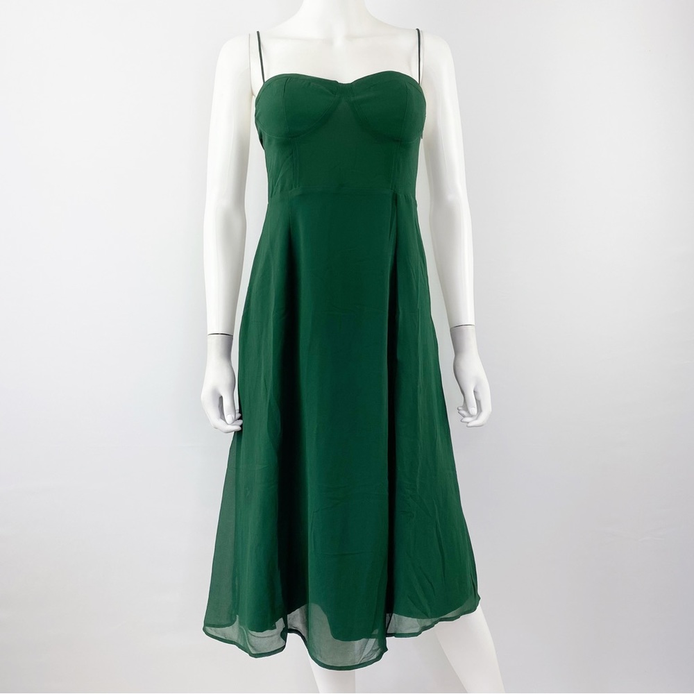 NEW Whyte Valentyne Size 6 Emerald Green Sleeveless A-Line Dress